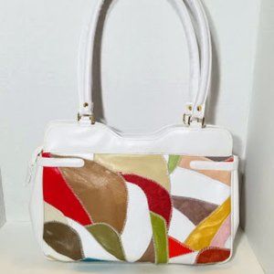 Totally 80's Patch Geometric Pattern Purse